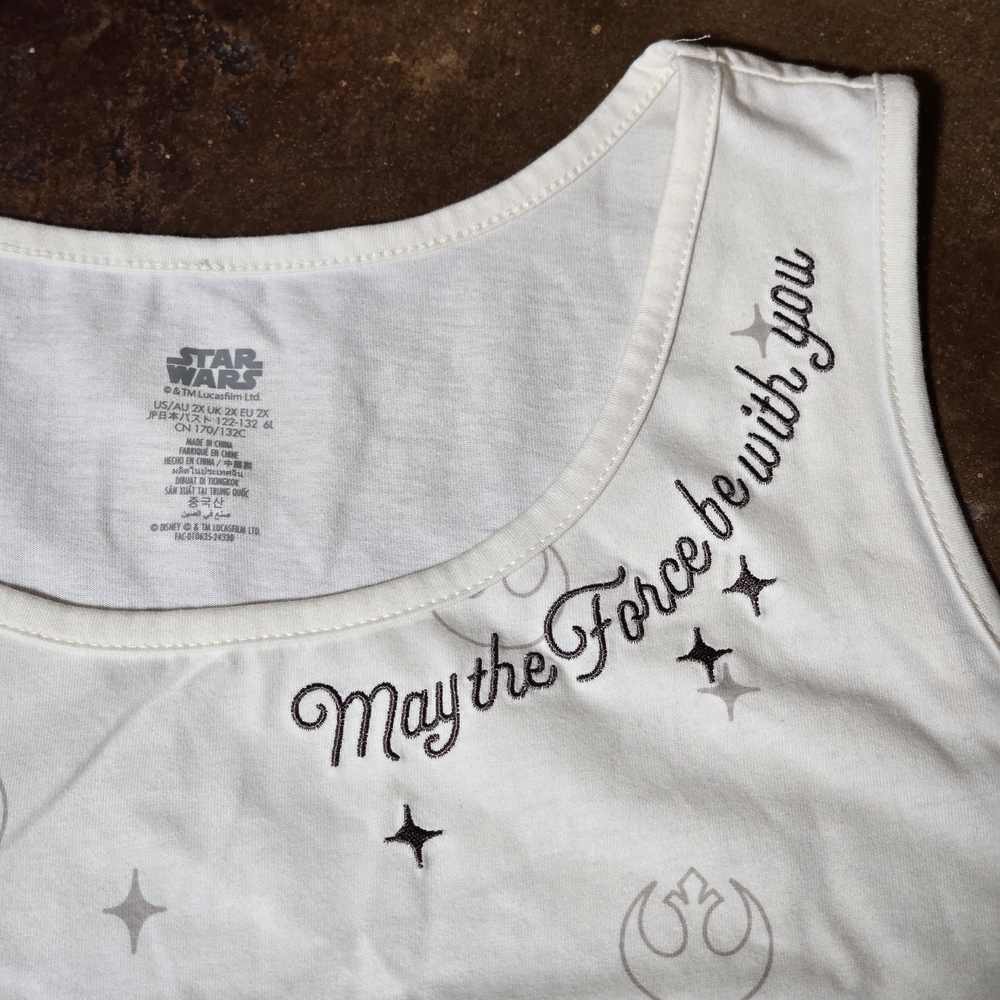 Disney Parks Star Wars “May The Force Be With You” Tank NWT Women’s 2X - Picture 3 of 8